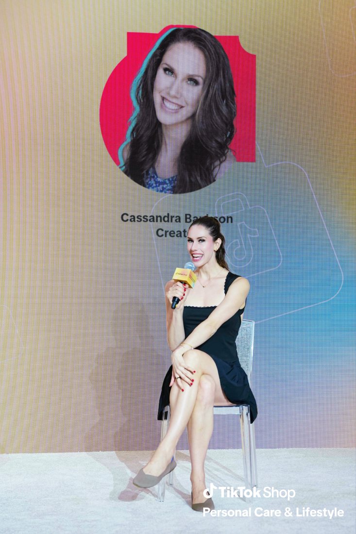 Cassandra Bankson keynote speaking on stage